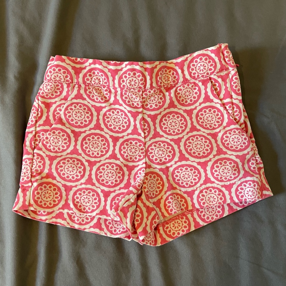 Janie & Jack Pink geometric shorts – 3T